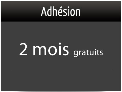 Adhésion 2 mois gratuits
