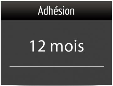 Adh&eacute;sion 12 mois
