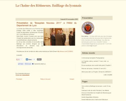 Présentation du Beaujolais Nouveau 2011 à l'Hôtel du Département de Lyon – actu club