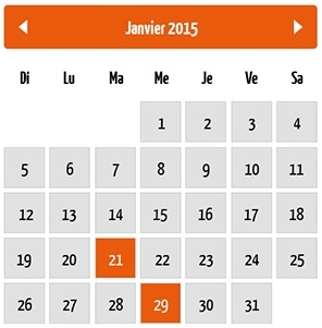 Calendrier des "events" du Club Les Plaisirs Gourmands