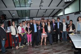 35 chefs d'entreprises réunis au restaurant le Jardin Gourmand le 4 juin