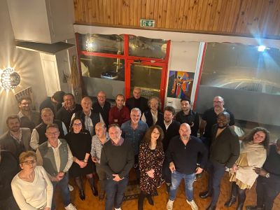 30 chefs d'entreprises réunis par le club business à Lyon Les Plaisirs Gourmands au restaurant Baobab