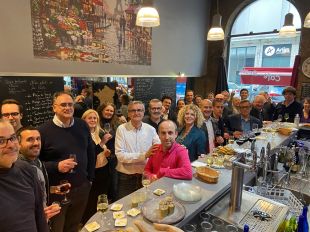 30 chefs d'entreprises réunis par le club business à Lyon Les Plaisirs Gourmands au restaurant La Table de Flo