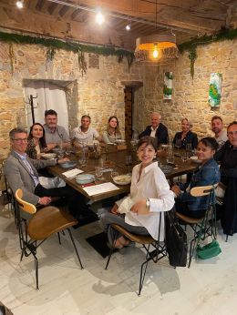 38 chefs d'entreprises réunis par le Club d'entreprises à Lyon au restaurant Canopee