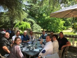 Le club entreprises à Lyon Les Plaisirs Gourmands avec le Réseau Solen réunissent 50 chefs d'entreprises au Manoir Sakana