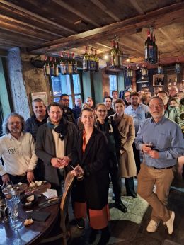 26 chefs d'entreprises au Restaurant A Cantina réunis par le Club Entreprises à Lyon Les Plaisirs Gourmands