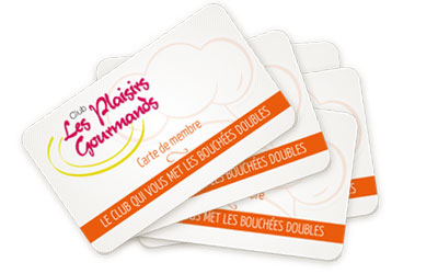 Cartes Club Plaisirs Gourmands